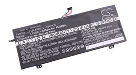 vhbw batterie compatible avec Lenovo IdeaPad 710S-13 (i5-7200U/8GB/256GB), 710S-13 (i7-6500U/4GB/256GB) laptop (6050mAh, 7,6V, Li-Polymère)
