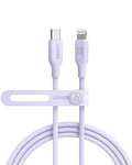 Anker USB-C to Lightning Cable, 541 Cable (Lilac Purple, 6ft), MFi Certified, Bio-Based Fast Charging Cable for iPhone 14 14pro 14pro Max 13 13 Pro 12 11 X XS XR 8 Plus (Charger Not Included)