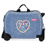 Enso Together Growing Valise pour Enfant Bleu 50 x 38 x 20 cm Rigide ABS Fermeture à Combinaison latérale 34 l 1,8 kg 4 Roues Équipement à Main