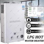 18L 4.8 GPM LPG Tankless Hot Water Heater Liquid Propane Gas Instant Heater 36KW