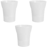 Lot de 3 pots pour orchidées avec réserve d'eau - Dali-dea transparent 2 litres