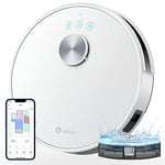 Lefant M1 Robot Aspirateur et Laveur avec Cartographie, 4000 Pa, 200 Min, Navigation Laser (LDS), Zone Interdite, Robot Aspirateur 32 cm, Contrôle WiFi/App/Alexa Idéal pour la Maison Intelligente, M1