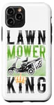 iPhone 11 Pro Lawn Mower Mowing Dad Father Landscaper Tractor Lawn Mower Case