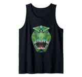 T-Rex Raptor Dino Paleontologist Head Dinosaur Tank Top