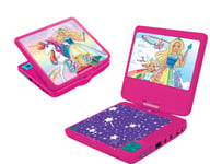 Barbie Portable DVD-soitin 7 pyörivä näyttö USB-portti ja kuulokkeet