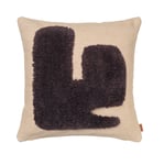 Lay Cushion - Sand/Dark Brown