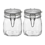 Lot de 2 bocaux en verre à étrier Fido 750 ml