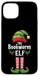 iPhone 15 Plus The Bookworm Elf Matching Family Christmas Book Lover Worm Case