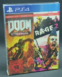 Sony PS4 PlayStation 4 Jeu Doom Eternal Et Rage 2 NEUF OVP