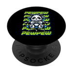 Graphique de jeu vidéo Panda Pew pour hommes, garçons, femmes, enfants PopSockets PopGrip Adhésif