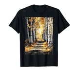 Birch Tree Autumn Lover Fall Season Autumn forest T-Shirt