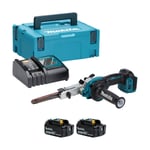 Makita DBS180RFJ-2 18v Brushless Belt Sander (2x3Ah)