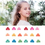 100pcs Hair Claw Clips Rectangle Matte Colorful For Medium Thick Thin Hair