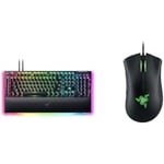 Razer BlackWidow V4 Pro (Green Switch) - UK Layout + PBT Keycap Upgrade Set - Classic Black - US/UK