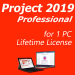 MS Project Professional 2019 within 12hour(Keycode+Download link via Amazon Message/Email) for 1PC 1User | No Cd/Dvd/