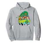 Christmas Scooby Doo Mystery Machine Gang Tree on Van Pullover Hoodie