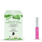 Dr. Eve_Ryouth Unisex Hyaluronic acid Aloe Vera sheet Mask + Vitamin E Peppermint Lip Plumps 8ml - NA - One Size