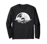 Old School Vinyl Record Player Vinyl Music Lover Novelty Long Sleeve T-Shirt