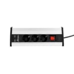 Power Strip Desktop Series 3-way with switch & 2 x USB - 1.4 m - Adam Hall Cables