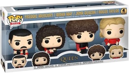 Figurine Funko Pop - Queen - Freddie Mercury / Brian May / John Deacon / Roger Taylor (Radio Gaga) - Pack (70602)