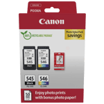 Canon PG-545 + CL-546 + Papir / 8287B008 CMYK rabattpaket - Original