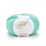 GGH Tavira | Coton épais pour Le Tricot et Le Crochet - Convient comme Fil à rabattre Les Pots - pelote de 50g | Couleur 036 - Helles Aquamarin