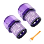 LINGSFIRE Dyson V11 Filter Replacement, 2 Pack Washable Big Filter Unit for Dyson V11 SV14 Cyclone Animal Absolute Total Clean Cordless Vacuum Cleaner, Replace # DY-970013-02 & 97001302