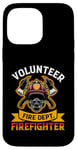 Coque pour iPhone 14 Pro Max Emblème de pompier Brave Hero Fire Dept