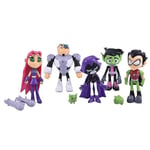 7 st/set Teen Titans Go Robin Cyborg Beast Boy Raven Actionfigur Leksak Barn Present