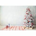 Leowefowa 2.5x1.8m Vinyl Christmas Background Indoor Christmas Party Scenes Xmas Tree Decorations Photo Background for Christmas Party Kids Photo Shoots Studio Props Photography Backdrops