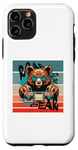 iPhone 11 Pro Bear boombox retro vintage sunglasses cool music paws detail Case