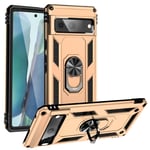 Google Pixel 7 Pro Military Armour Ring Case Gold