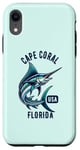 Coque pour iPhone XR Conception de pêche de Cape Coral, Floride, États-Unis