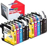 KINGWAY LC223 Ink Cartridges for Brother LC223 LC221 Ink for Brother DCP-J4120D