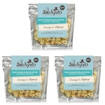 Joe & Seph's Goats Cheese & Black Pepper Popcorn Snack Pack - 1 x 32g Bag | Handmade in UK | Gluten Free | Air-popped | On the go snack - 1x 32g (Pack of 3)