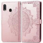 Coque pour Samsung Galaxy A20E,Housse Cuir PU Portefeuille Flip Case Cover Etui pour Samsung Galaxy A20E,Magnétique Porte Carte Étui à Rabat Pochette