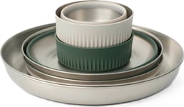 Sea To Summit Detour Stainless Steel Collapsible Dinnerware Set - [6 Piece] Multi, ONESIZE