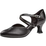 Diamant Damen Tanzschuhe 113-009-034, Chaussures de Danse de Salon Femmes, Noir, 37 1/3 EU, (Taille fabriquant: 4 1/2)