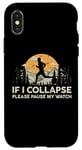 iPhone X/XS If I collapse Please Pause my Watch Running Marathon Runner Case