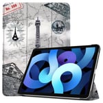 Apple iPad Air 10.9&quot; (5th Gen, 2022)    Designer Tri-Fold Case      EiffelTower