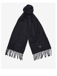 Barbour Plain Lambswool Scarf - Black