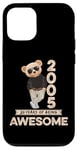 Coque pour iPhone 12/12 Pro Ours en peluche original 2005 pour homme et femme