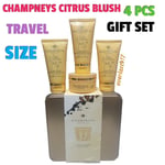 Champneys Citrus Blush 4pcs Set , Travel Size Tin Gift Set