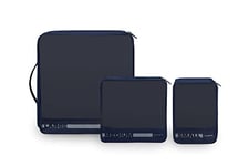 Samsonite Pack-Sized Set of 3 Luggage Organizers, 14/22/30 cm, Navy Blue, Blue (Navy), S/M/L, Suitcase Organiser