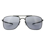 Oakley Mens Sunglasses Gauge 8 L OO4124-01 Matte Black Grey Metal - One Size