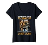 Womens It Is No Longer Our Job To Wake Up The Sheep, Other Lions! V-Neck T-Shirt