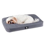 Ferplast Panier Chien Chat - Coussin Orthopédique Chien - Lavable en Machine - Tapis Chien - Lit Chat Chien - Imperméable & Anti-Rayures - Rembourrage Amovible - Polo, 65 x 40 xh 8 CM, Gris