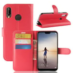 huawei Huawei Nova 3E Pu Wallet Case [Red]