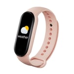 Smart Bluetooth armband, träning, hjärtfrekvens, blodsyre, blodtryck, stegräknare, sömnhälsoövervakning (rosa),