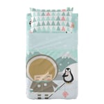 Jeu de draps HappyFriday Happynois Skymo Day Multicouleur Lit de bébé 2 Pièce